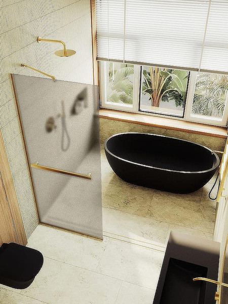 Душевая стенка MaybahGlass 99x195 / MGD-1460-3у