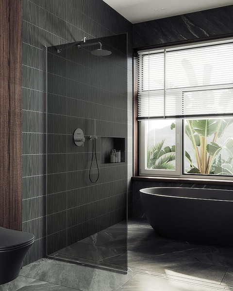 Душевая стенка MaybahGlass 99x195 / MGD-1355-5у