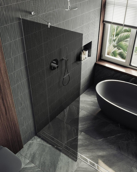 Душевая стенка MaybahGlass 99x195 / MGD-1355-5у
