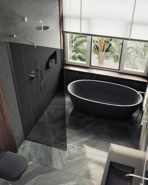 Душевая стенка MaybahGlass 99x195 / MGD-1355-5у