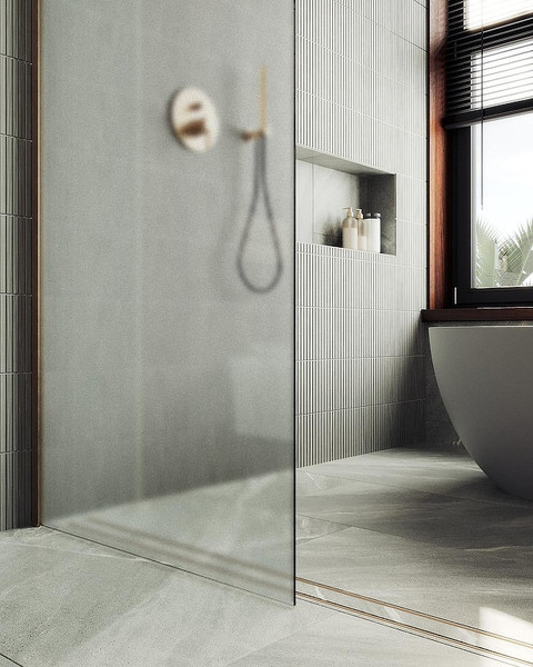Душевая стенка MaybahGlass 99x195 / MGD-1357-2ш