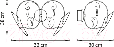 Бра Lightstar Scarabeo 755624