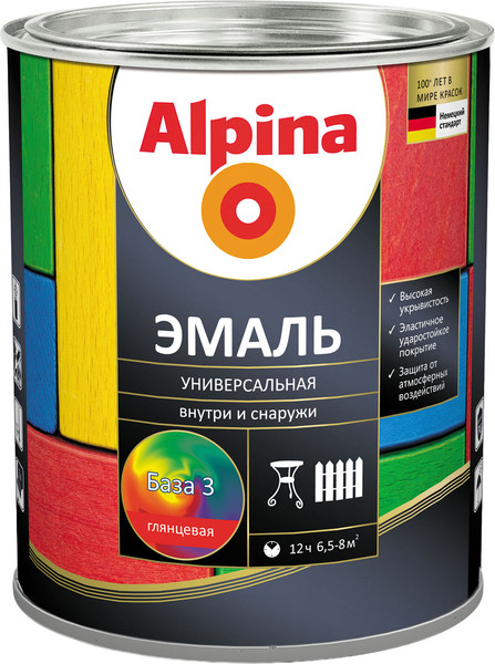 Эмаль Alpina Универсальная База 3 - фото