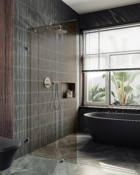 Душевая стенка MaybahGlass 89x195 / MGD-263-4