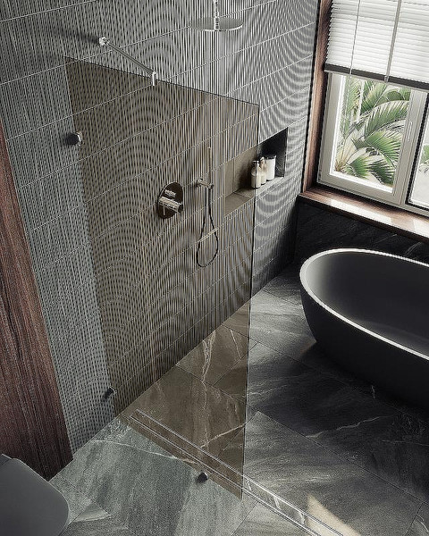 Душевая стенка MaybahGlass 89x195 / MGD-263-4