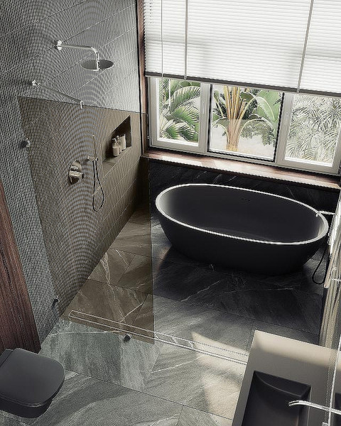 Душевая стенка MaybahGlass 89x195 / MGD-263-4
