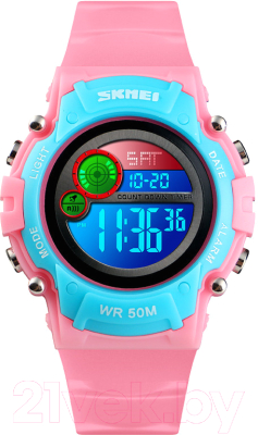 Часы наручные детские Skmei 1477-5 (розовый/синий)