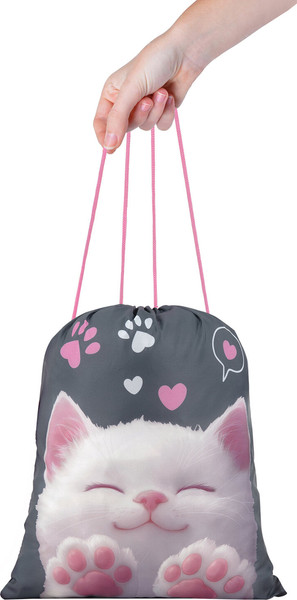 Мешок для обуви Brauberg Kids. Purr Cat / 274640