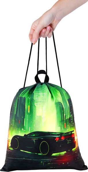 Мешок для обуви Brauberg Kids. Green City / 274642