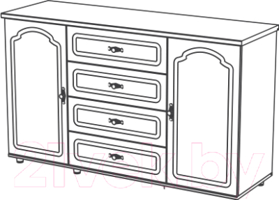 Тумба Мебель-Неман Романтика ВК-09-07 - фото