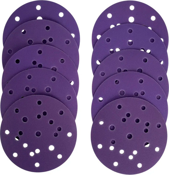 Набор шлифлистов Rage Velcro 150мм P180 / 558082