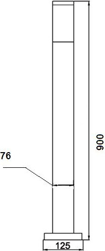 Светильник уличный Oasis Light 75825-900 SS