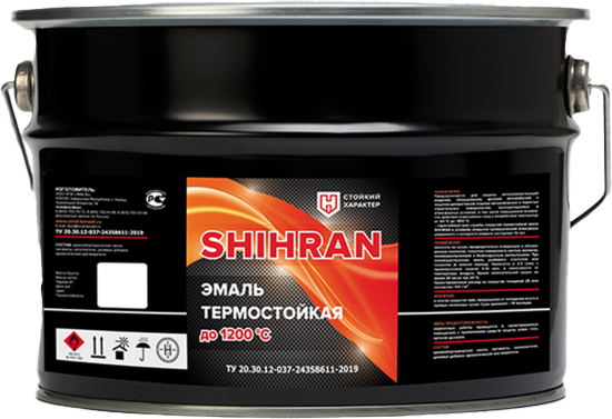 Эмаль SHIHRAN Термостойкая до 1200C - фото