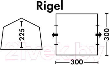 Туристический шатер FHM Rigel (синий/серый)