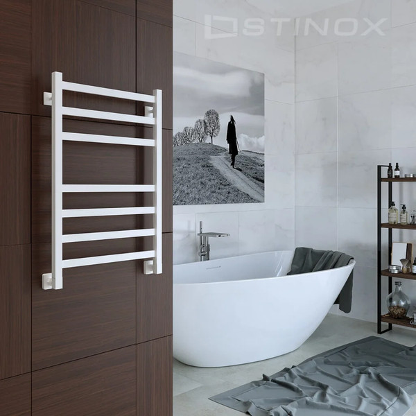 Полотенцесушитель водяной Stinox Prestige 40x80 / pr4080ral9003