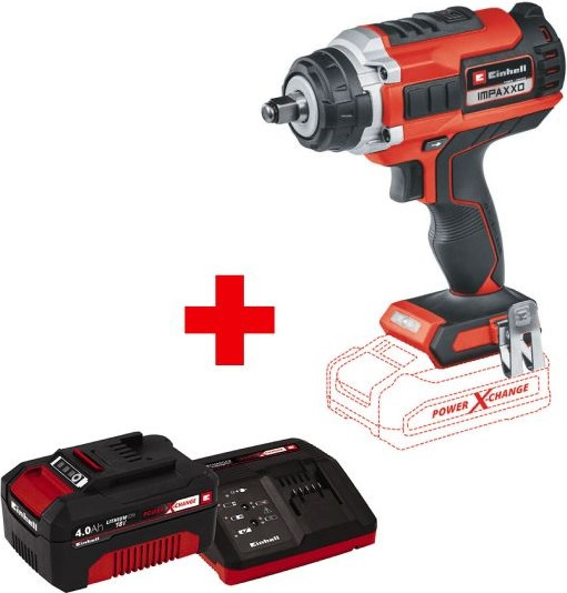 Аккумуляторный гайковерт Einhell Impaxxo 18/450 +1 акк.4 Ач +ЗУ 3А - фото