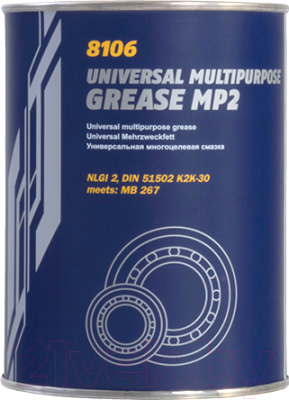 Смазка техническая Mannol MP-2 Universal Multipurpose Grease / 8106 - фото