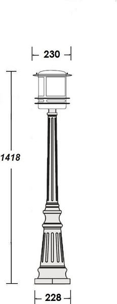 Фонарь уличный Oasis Light Tokio 68311 Bl
