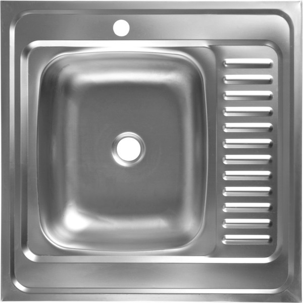 Мойка кухонная ZEIN Накладная 60x60x16см / 10946756 - фото