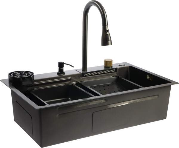 Мойка кухонная со смесителем ZEIN M03 / 9932021 - фото