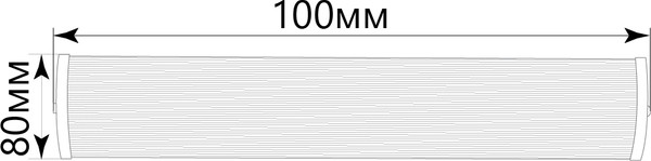 Светильник линейный Feron ДПО 11-2х18-001 / 41223