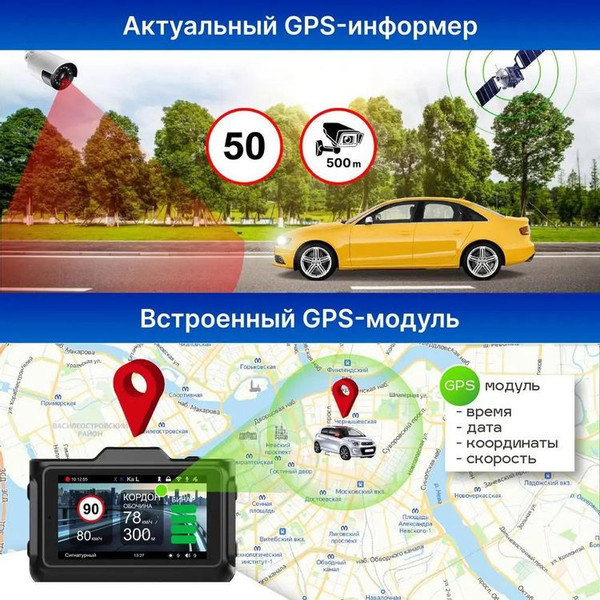 Автомобильный видеорегистратор TrendVision Combo F10
