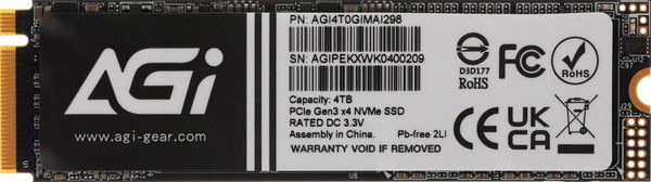 SSD диск AGI AI298 4ТБ (AGI4T0GIMAI298) - фото