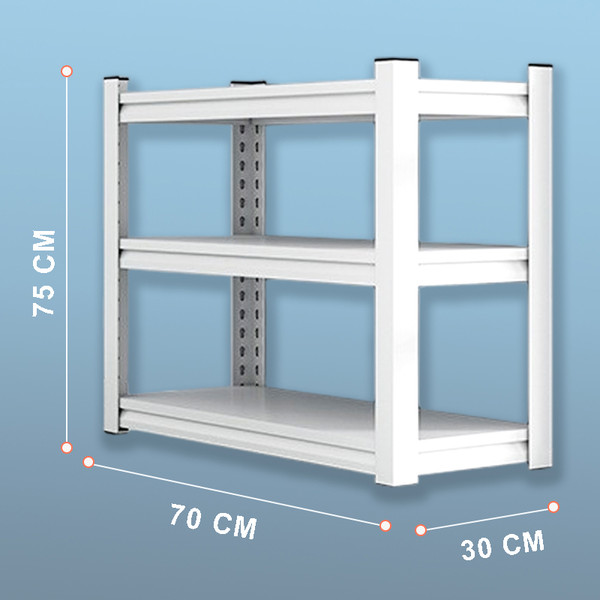 Стеллаж металлический Modular Shelving 703075/3WHS