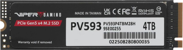 SSD диск Patriot Viper VP593 4ТБ (PV593P4TBM28H) - фото