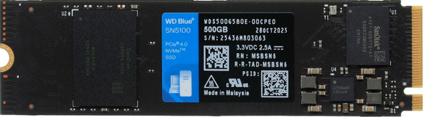 SSD диск Western Digital Blue SN5100 500ГБ (WDS500G5B0E) - фото