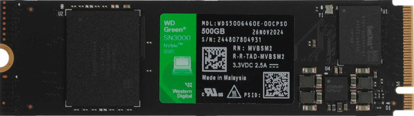 SSD диск Western Digital Green SN3000 500ГБ (WDS500G4G0E) - фото
