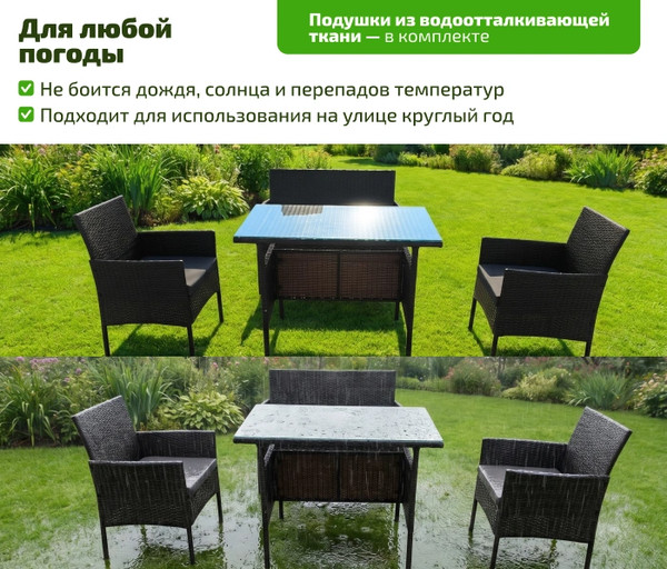 Комплект садовой мебели King Style Verde