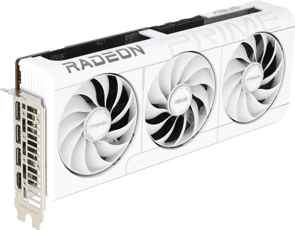 Видеокарта Asus Radeon RX 9070XT 16ГБ (PRIME-RX9070XT-O16GWHITE) - фото