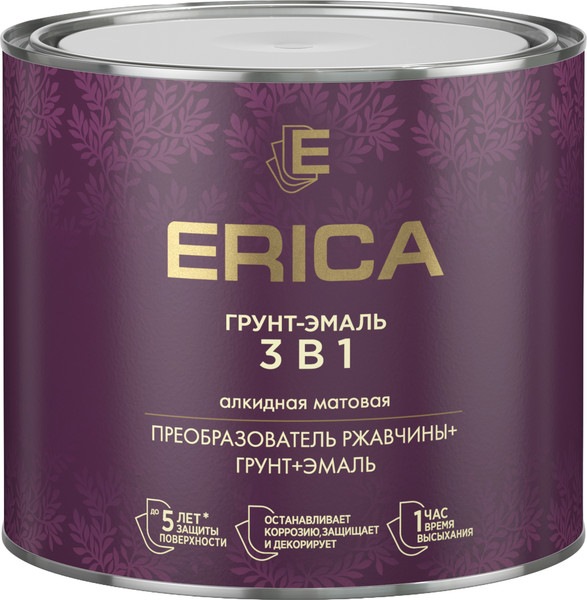 Грунт-эмаль Erica 3 в 1 - фото