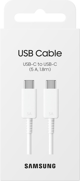 Кабель Samsung USB-C to USB-C (5A) / EP-DX510JWEGEU