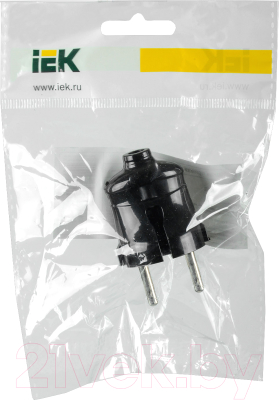 Вилка штепсельная IEK EVP20-06-01-K02