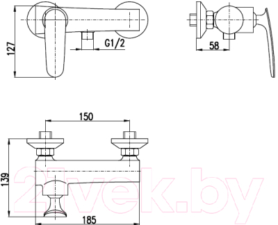 Смеситель Slezak RAV Tigris TG181.5CMATC