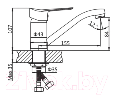 Смеситель AV Engineering AVLAW4-B589