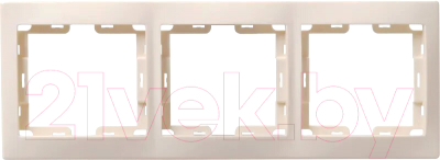 Рамка для выключателей и розеток IEK Кварта EMK30-K33-DM - фото