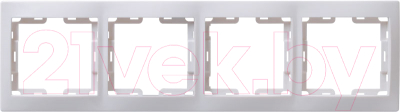 Рамка для выключателей и розеток IEK Кварта EMK40-K01-DM - фото