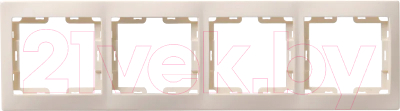 Рамка для выключателей и розеток IEK Кварта EMK40-K33-DM - фото