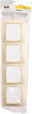 Рамка для выключателей и розеток IEK Кварта EMK40-K33-DM