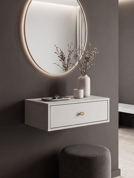 Прикроватная тумба Black Red White Parma навесная WKOM1S 
