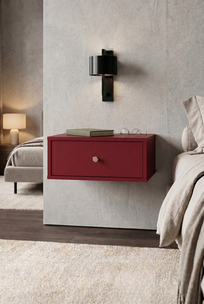 Прикроватная тумба Black Red White Parma WKOM1S
