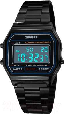 Часы наручные унисекс Skmei 1123-3 (черный) - фото