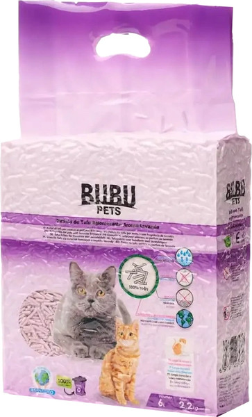 Наполнитель для туалета Bubu Pets Tofu Lavender - фото
