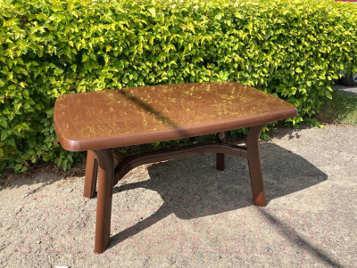 Стол пластиковый Стандарт Пластик Групп Групп Премиум 140х85 (шоколадный)