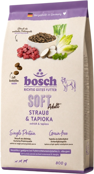 Сухой корм для собак Bosch Petfood Soft Adult Страус с Тапиокой - фото