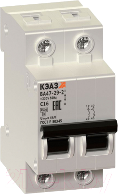 Выключатель автоматический КЭАЗ ВА 47-29-2С10-УХЛ3 / 141592 - фото