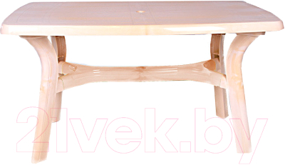 Стол пластиковый Стандарт Пластик Групп Премиум 140х85 (лессир самшит) - фото